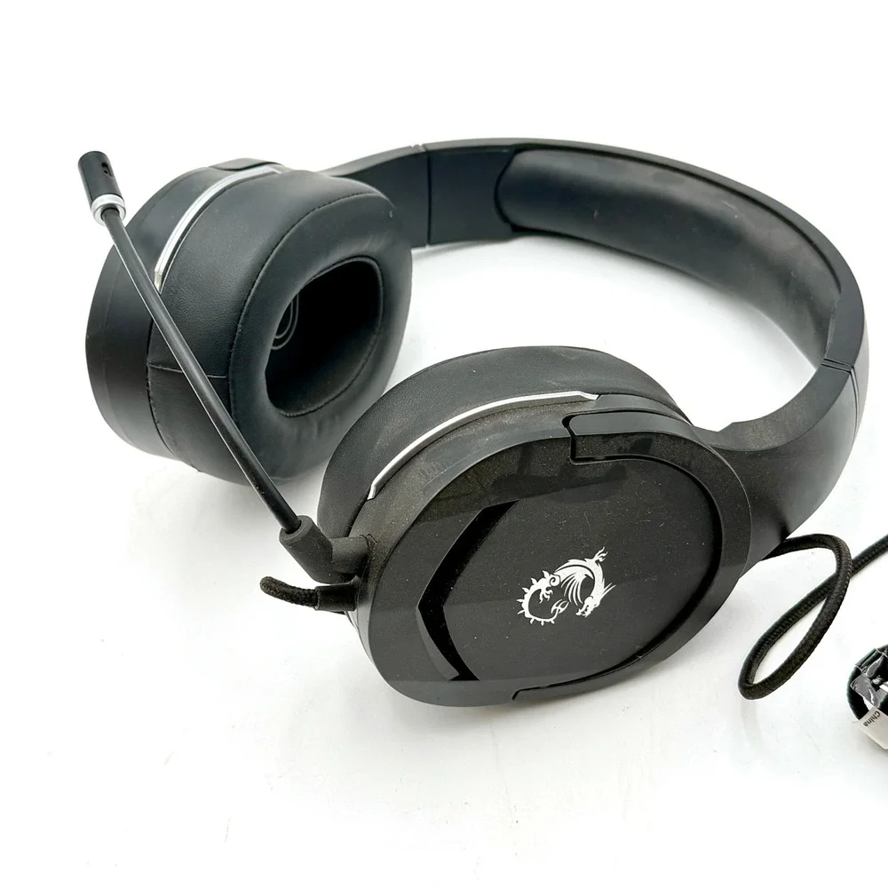 MSI Immerse GH20 Wired Gaming Headset Black Over Ear‎ Detachable Mic 3.5mm Jack